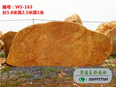 广东黄蜡石--园林建筑景观、大型黄蜡石批发W5-163(已售)