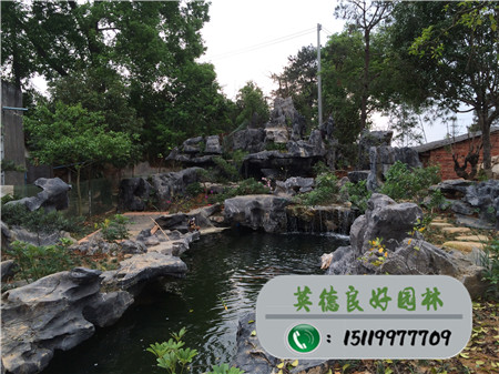 广东园林石--太湖石水景造景