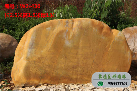 上海刻字黄蜡石价格W2-430